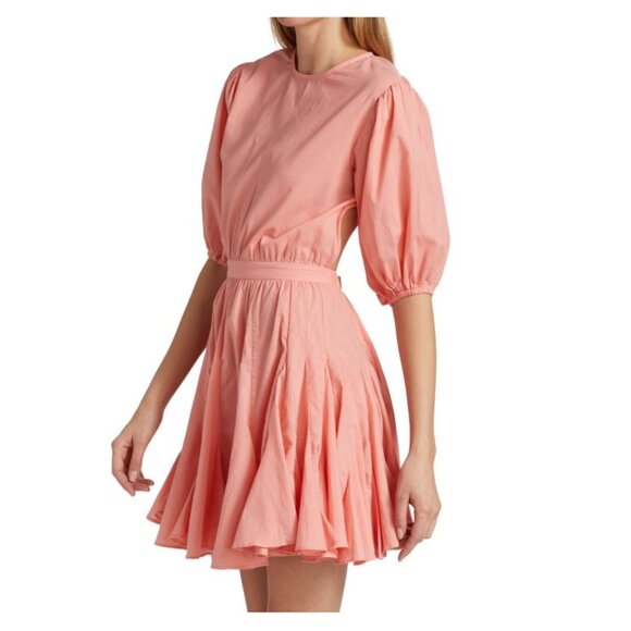 NEW $832 RHODE MOLLY BACKLESS MINI DRESS IN PEACH SIZE XS - Picture 1 of 10